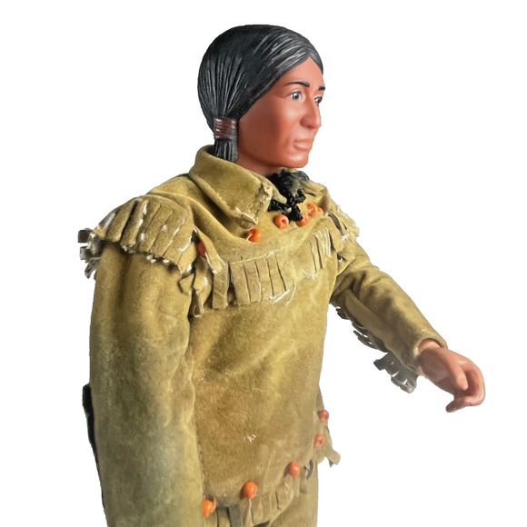 Tonto Lone Ranger Vtg 1973 Gabriel Action Figure Native American Doll w/ Clothes - Picture 1 of 10